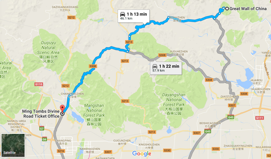 taxi to great wall of china, mutianyu, ming tombs, car rental with english driver, cab, day tour