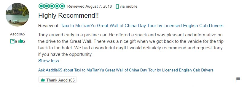 taxi to mutianyu great wall, car service, english driver, car rental with driver, private car with driver, great wall of china